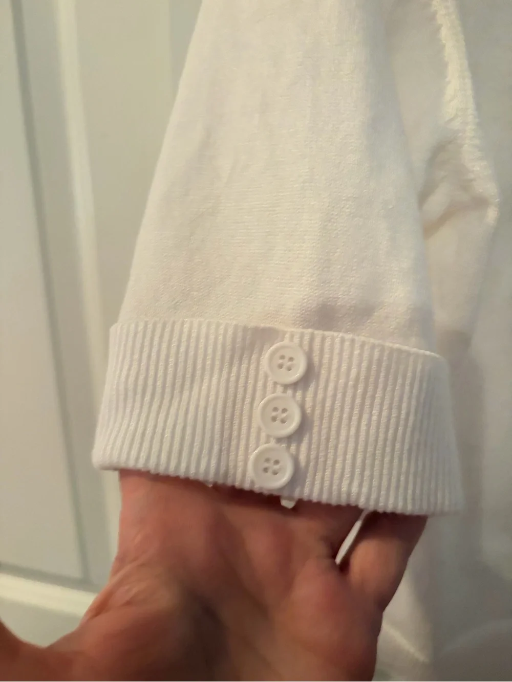 89th and Madison White Open-Front Short Sleeve Knit Sweater Jacket
